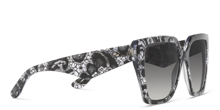 Shop Dolce & Gabbana Square Sunglasses in Black online.
