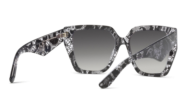Shop Dolce & Gabbana Square Sunglasses in Black online.