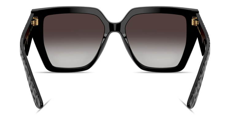 Shop Dolce & Gabbana DG Motif Square Sunglasses in Black online.