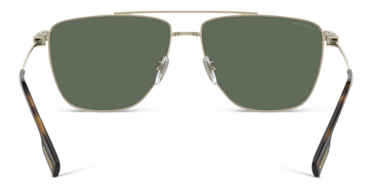 تسوق نظارات شمسية بيلوت واسعة بربري بلون ذهبي أونلاين.