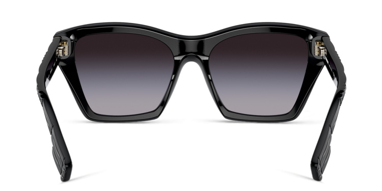 Shop BURBERRY Square Sunglasses in Black online.