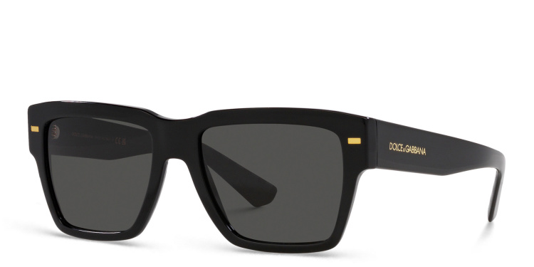 Shop Dolce & Gabbana Square Sunglasses in Black online.