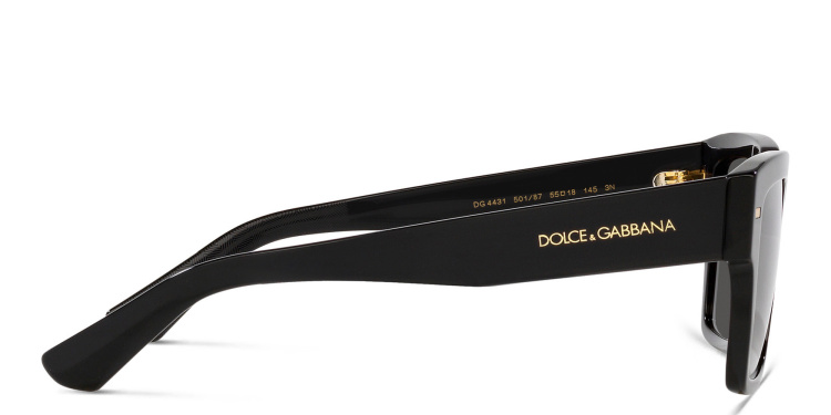 Shop Dolce & Gabbana Square Sunglasses in Black online.