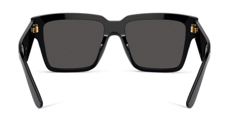 تسوق نظارات شمسية مربّعة دولتشي آند غابانا بلون أسود أونلاين.