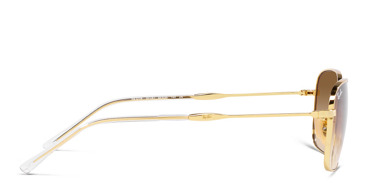 Shop Ray-Ban Unisex Pillow Sunglasses in Gold online.