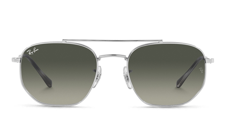 Shop Ray-Ban Unisex Irregular Sunglasses in Silver online.