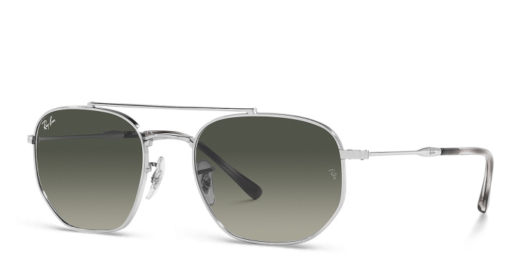 Shop Ray-Ban Unisex Irregular Sunglasses in Silver online.