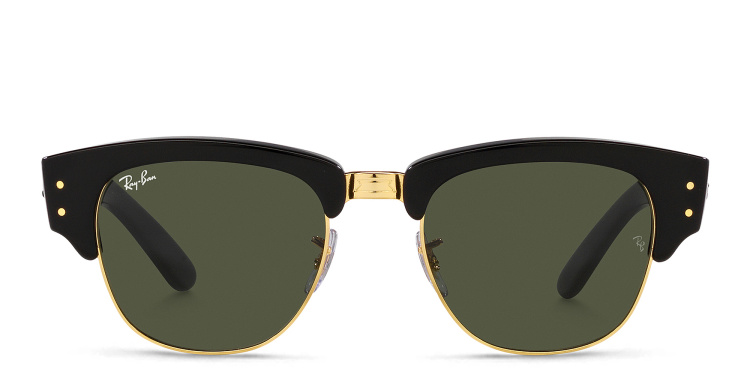 Shop Ray-Ban Mega Clubmaster Unisex Square Sunglasses in Black online.