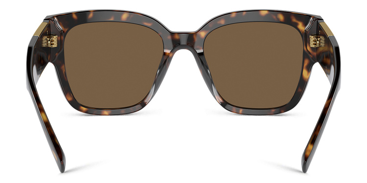 Shop VERSACE Medusa Pillow Sunglasses in Havana online.