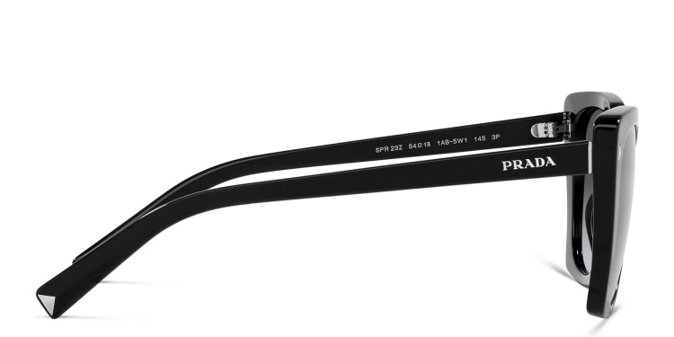 Shop PRADA Square Sunglasses in Black online.