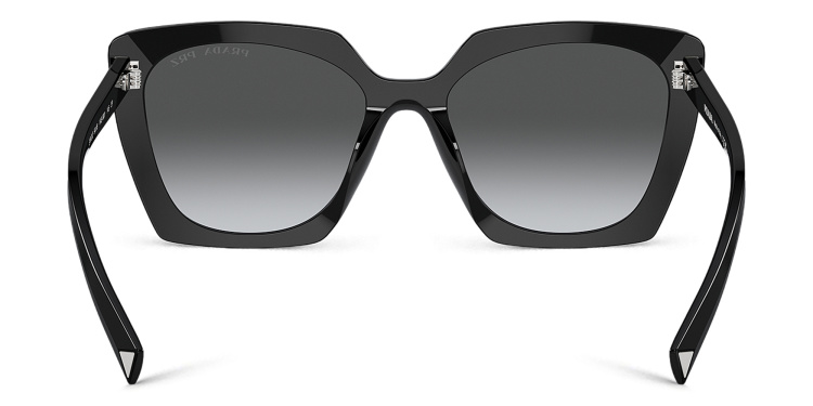 Shop PRADA Square Sunglasses in Black online.