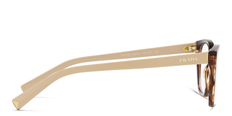تسوق نظارات طبية مستطيلة واسعة برادا بلون مموه أونلاين.