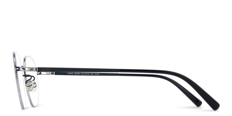 Shop MYKITA Unisex Wataru Rimless Round Eyeglasses in Silver online.