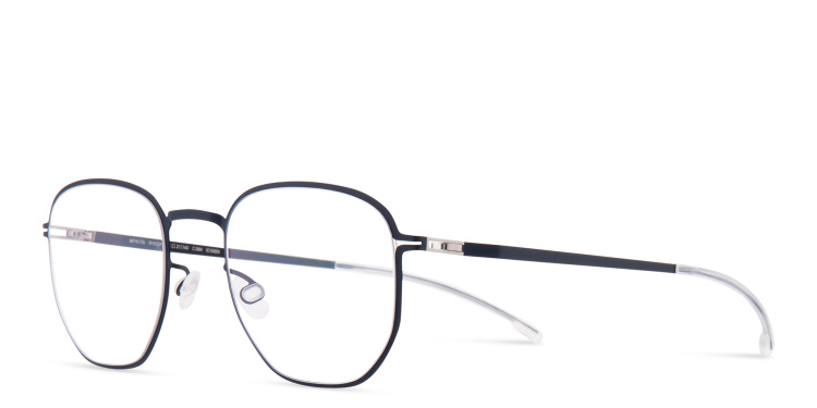 Shop MYKITA Ryker Unisex Round Eyeglasses in Blue online.