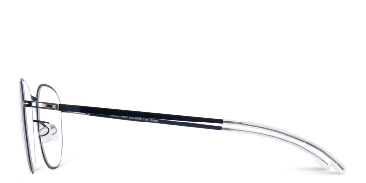 Shop MYKITA Ryker Unisex Round Eyeglasses in Blue online.