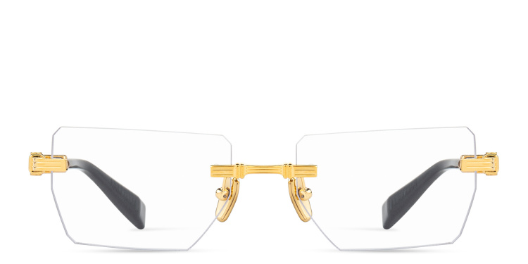 تسوق نظارات طبية مستطيلة للجنسين بدون إطار بالمان بلون ذهبي أونلاين.