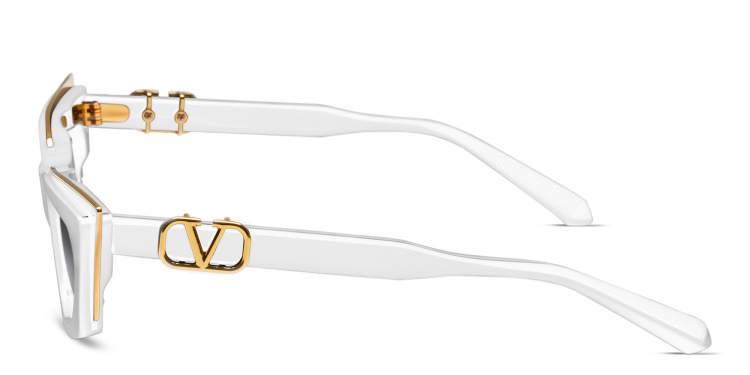 تسوق نظارات شمسية كات آي فالنتينو بلون أبيض أونلاين.