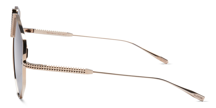 تسوق نظارات شمسية غير منتظمة كبيرة للجنسين فالنتينو بلون فضي أونلاين.