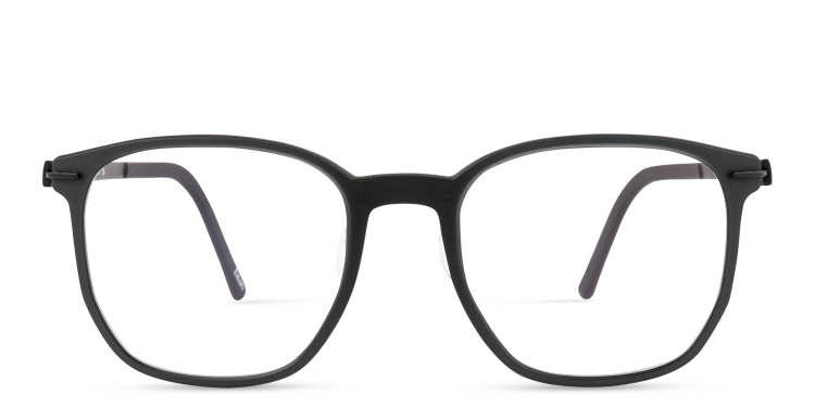 Shop Silhouette Rectangle Eyeglasses in Black online.