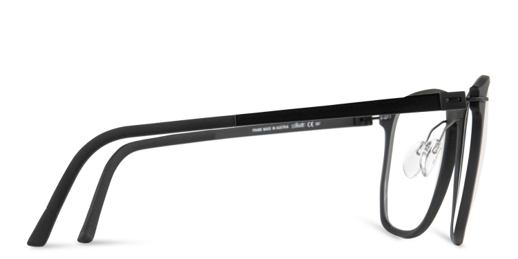 Shop Silhouette Rectangle Eyeglasses in Black online.