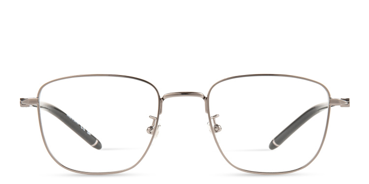 تسوق نظارات طبية مستطيلة مونت بلانك بلون فضي أونلاين.