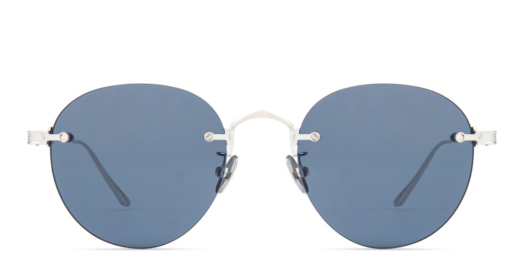 تسوق نظارات شمسية سينياتور سي دو كارتييه بتصميم دائري كارتييه بلون فضي أونلاين.