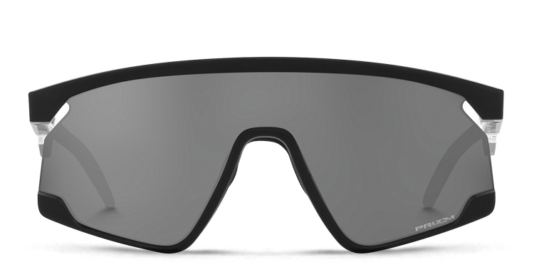 Shop Oakley Unisex Half-Rim Mask Sunglasses in Black online.