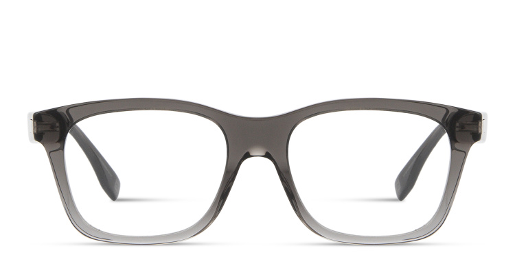 Shop FENDI Essential Square Eyeglasses in Grey online.