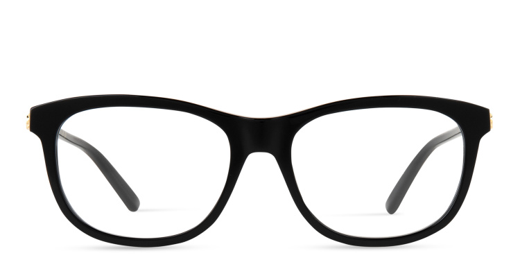 تسوق نظارات طبية مستطيلة واسعة غوتشي بلون أسود أونلاين.