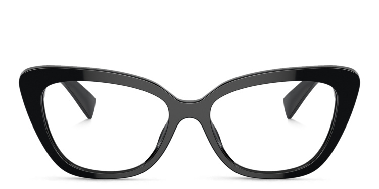 تسوق نظارات طبية كات آي واسعة ميو ميو بلون أسود أونلاين.