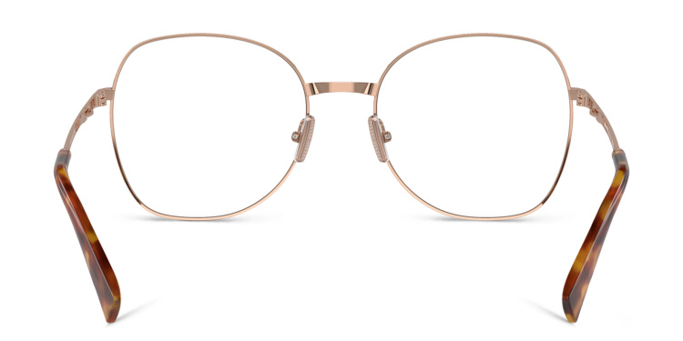 تسوق نظارات طبية واسعة طراز بانتوس ميو ميو بلون ذهبي أونلاين.