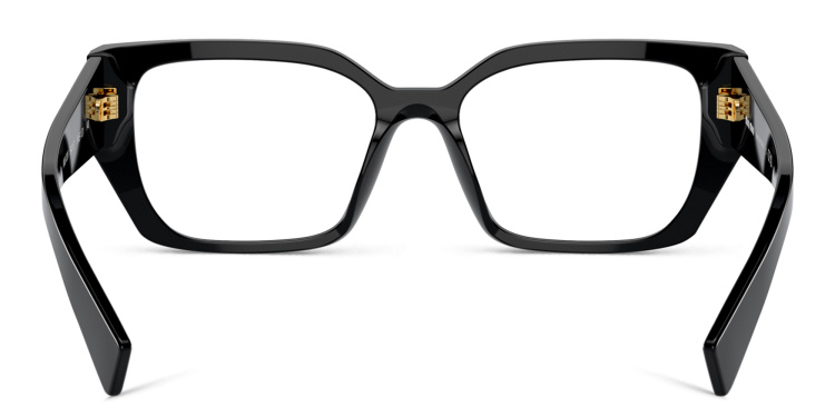 تسوق نظارات طبية مستطيلة ميو ميو بلون أسود أونلاين.