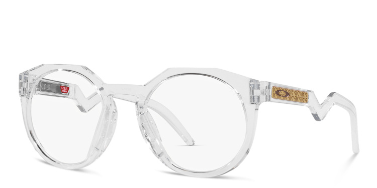 Shop Oakley Round Eyeglasses in Clear online.