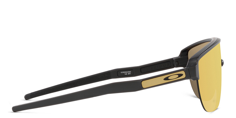 Shop Oakley Half-Rim Mask Sunglasses in Black online.