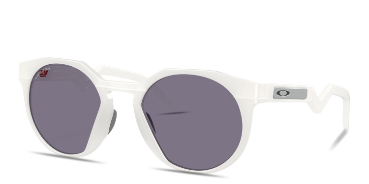 Shop Oakley HSTN Round Sunglasses in White online.