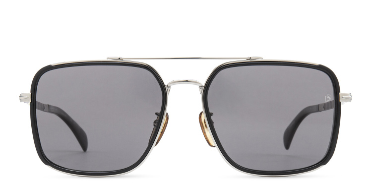 Shop Maui Jim Aeko Square Sunglasses in Silver online.