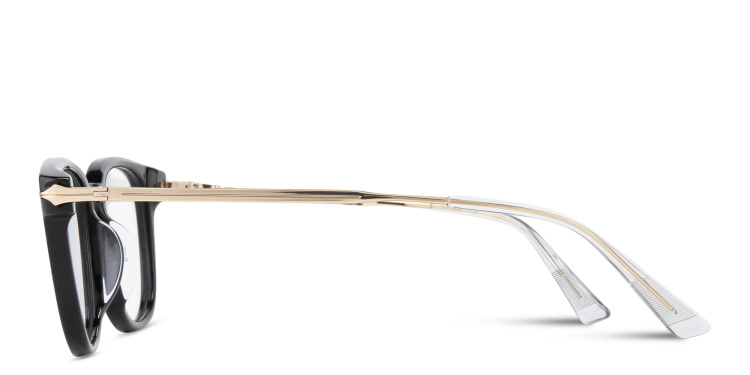 Shop MONTBLANC Square Eyeglasses in Black online.