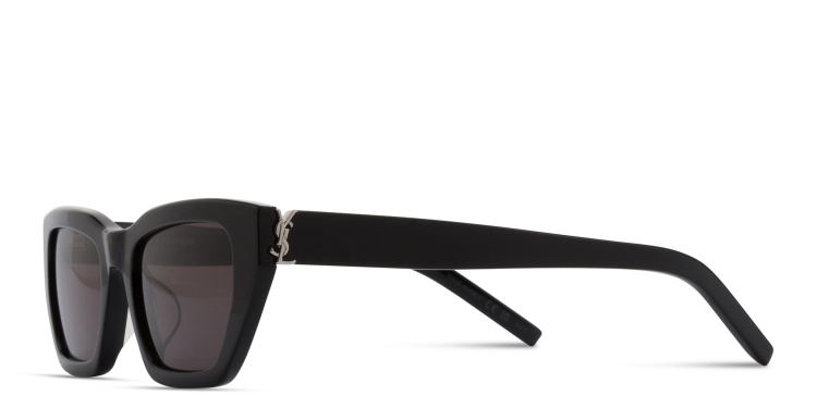 Shop SAINT LAURENT Cat-Eye Sunglasses in Black online.