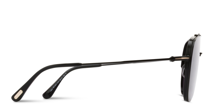 Shop TOM FORD Leon Pilot Sunglasses in Black online.