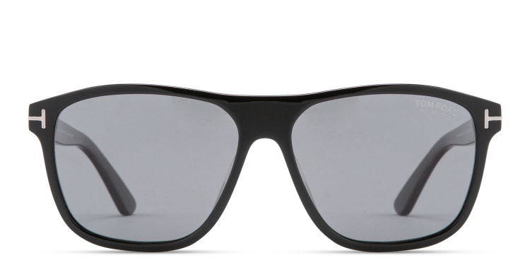 Shop TOM FORD Frances Square Sunglasses in Black online.