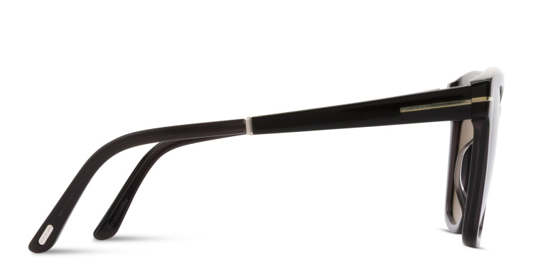 Shop TOM FORD Lucia Square Sunglasses in Black online.