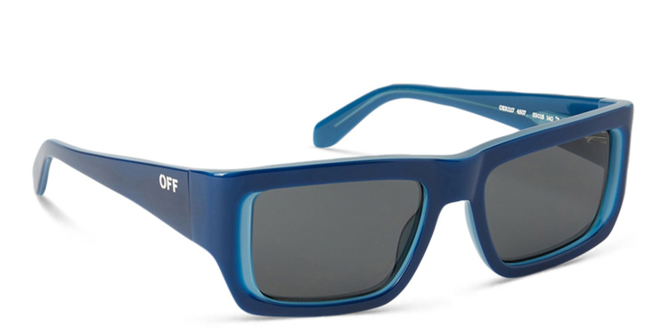 تسوق نظارات شمسية بريسكوت بإطار مستطيل للجنسين أوف وايت بلون أزرق أونلاين.