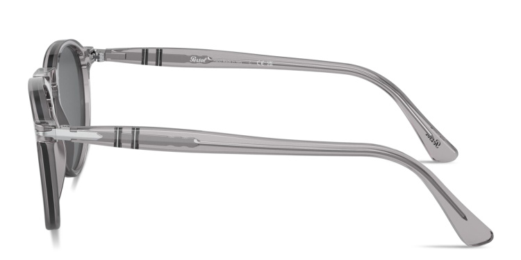 تسوق نظارات شمسية دائرية للجنسين بشعار السهم بيرسول بلون رمادي أونلاين.