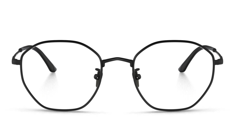 تسوق نظارات طبية غير منتظمة جورجو أرماني بلون أسود أونلاين.
