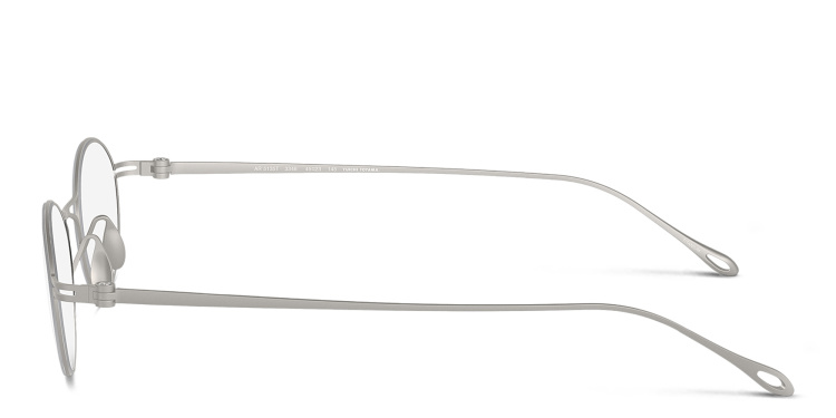 Shop GIORGIO ARMANI Double Dutch Oval Eyeglasses in Silver online.