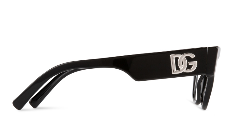 Shop Dolce & Gabbana Cat-Eye Eyeglasses in Black online.
