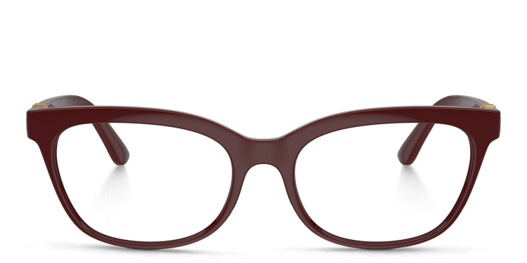 Shop Dolce & Gabbana Butterfly Eyeglasses in Red online.