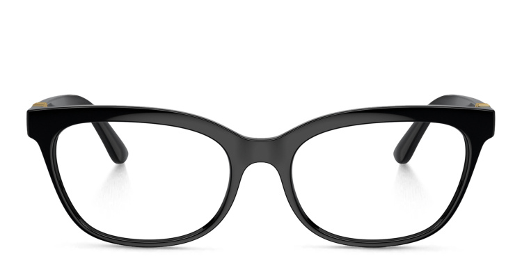Shop Dolce & Gabbana Butterfly Eyeglasses in Black online.
