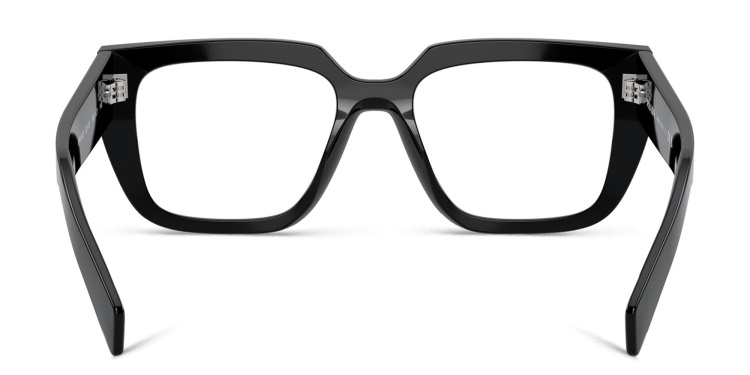 تسوق نظارات طبية غير منتظمة بشعار العلامة برادا بلون أسود أونلاين.