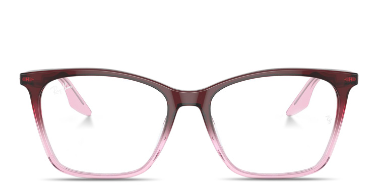 تسوق نظارات طبية أوبتيكس طراز كات آي راي بان بلون أحمر أونلاين.